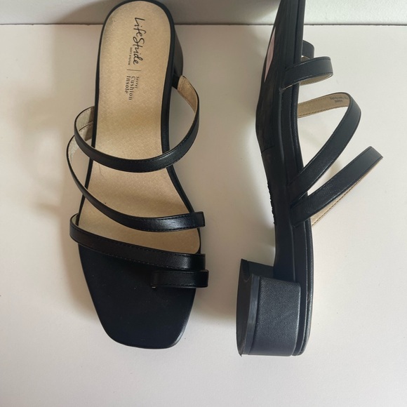 LifeStride Women's Black Jasmine Sandals Size 12 - Picture 1 of 6